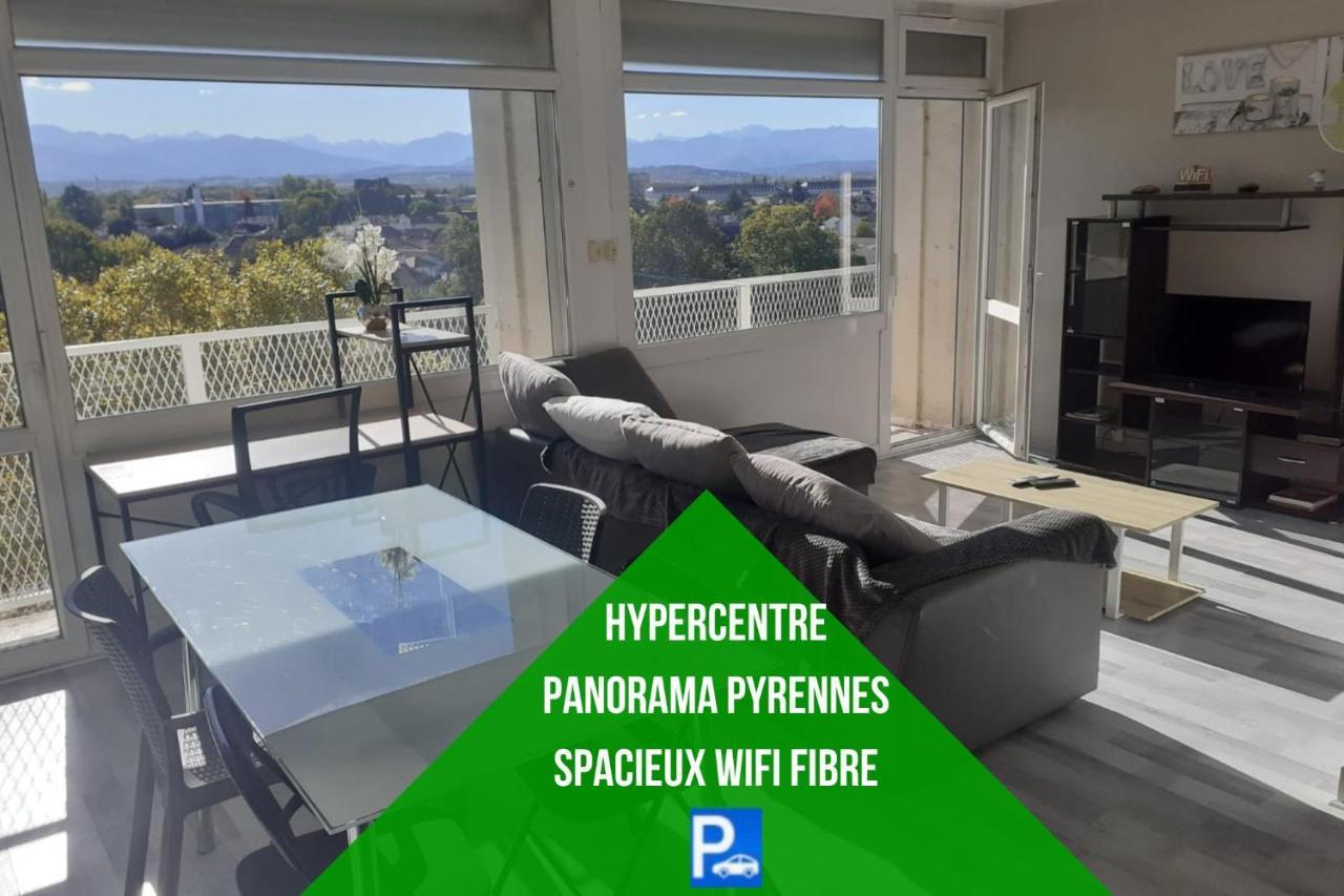 Cap Sud - 53M2- Vue Pyrenees- Hypercentre-Parking -Wifi Fibre Appartement Tarbes Buitenkant foto